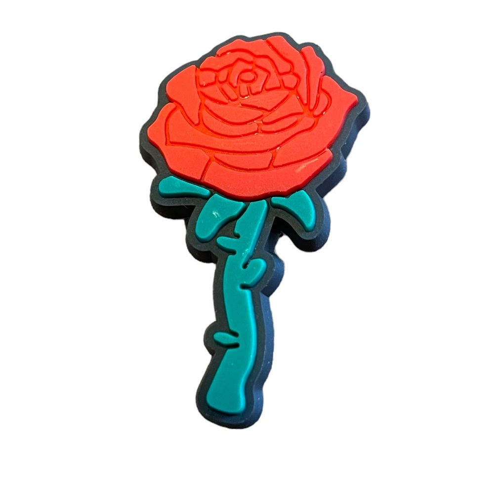 Rose Croc Charm